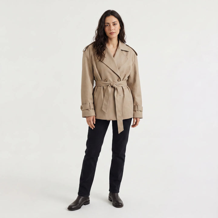 Oversized trenchcoat met ceintuur