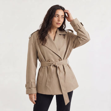 Oversized trenchcoat met ceintuur