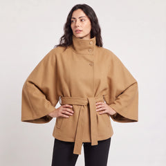 Oversized cape jas
