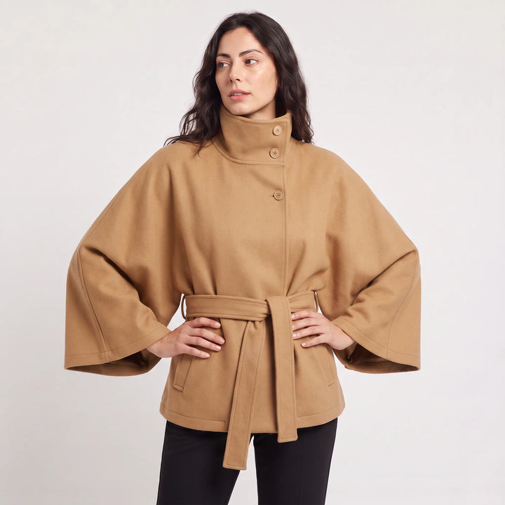 Oversized cape jas