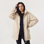 Oversized teddy fleece jacket