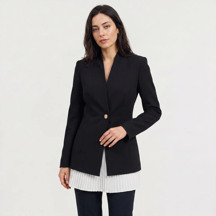Blazer jacket met kantdetails