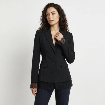 Blazer jacket met kantdetails