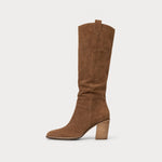 Knee-high laarzen met blokhak