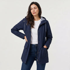 Hooded coat met capuchon