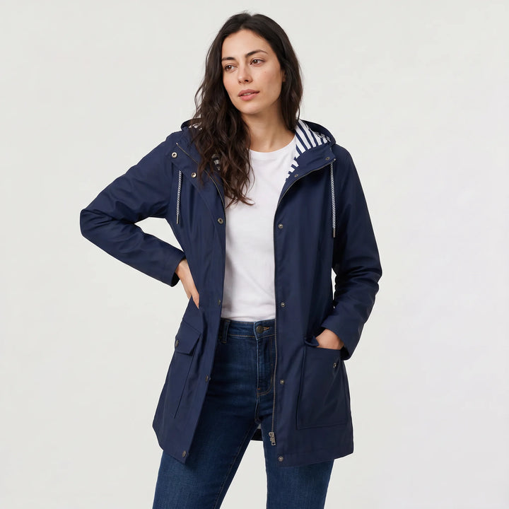 Hooded coat met capuchon