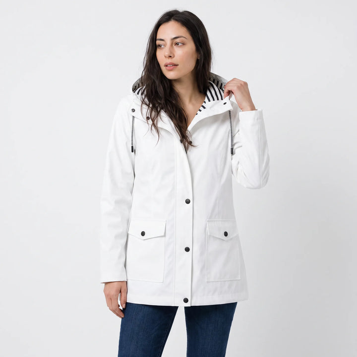 Hooded coat met capuchon