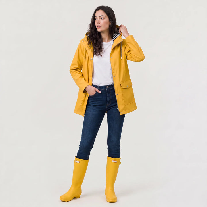 Hooded coat met capuchon
