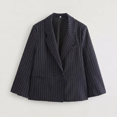 Oversized blazer met pinstripe