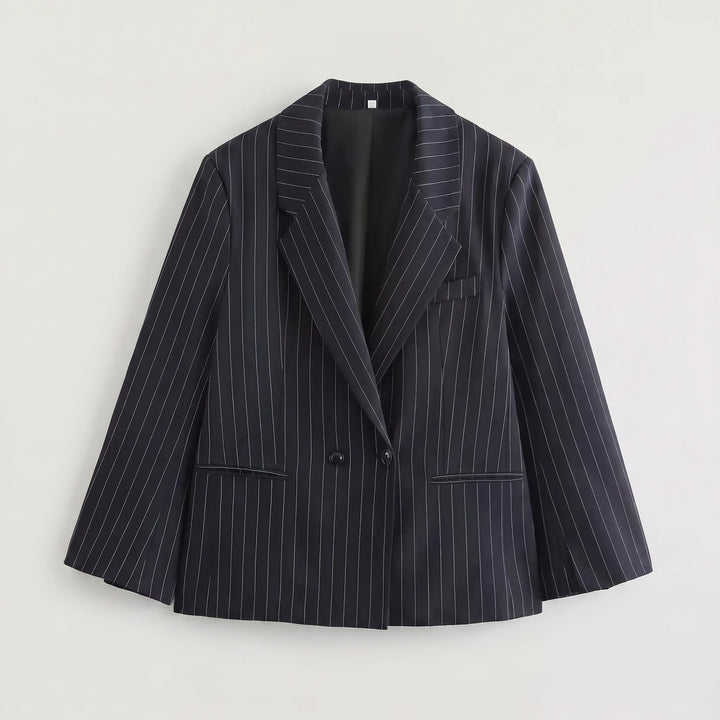 Oversized blazer met pinstripe