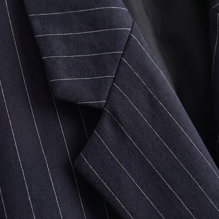 Oversized blazer met pinstripe