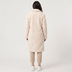 Longline teddy coat