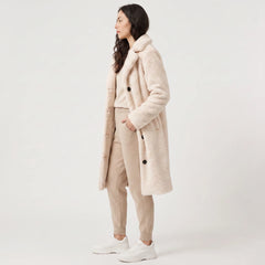 Longline teddy coat
