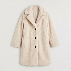 Longline teddy coat