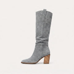 Knee-high laarzen met blokhak