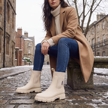 Waterproof chunky Chelsea boots