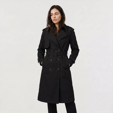 Beige trench coat met ceintuur