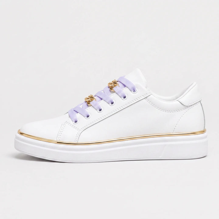 Zwarte trainers met gouden details