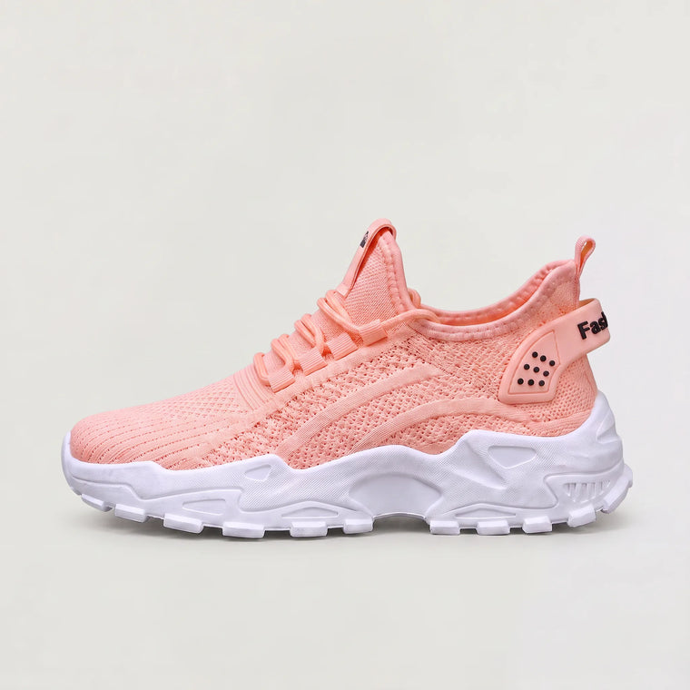 Casual trainers met ademende bovenkant