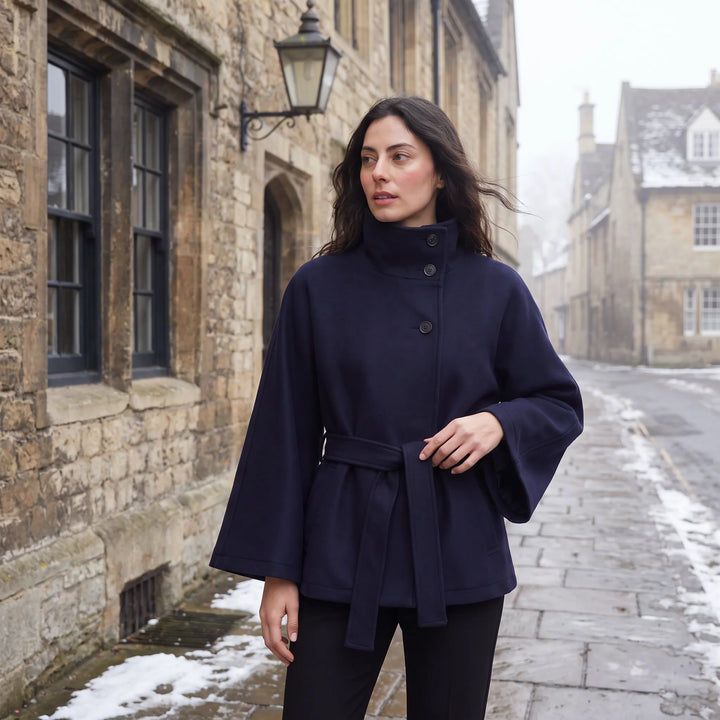 Oversized cape jas