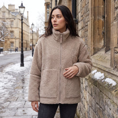 Oversized teddy fleece jas