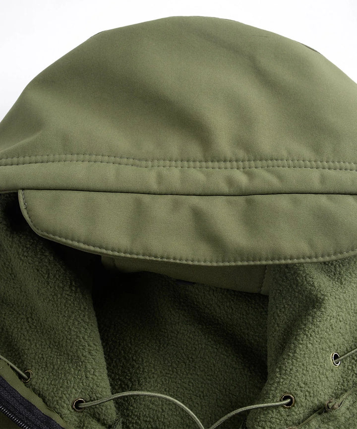 Parka met camouflage en verstelbare capuchon