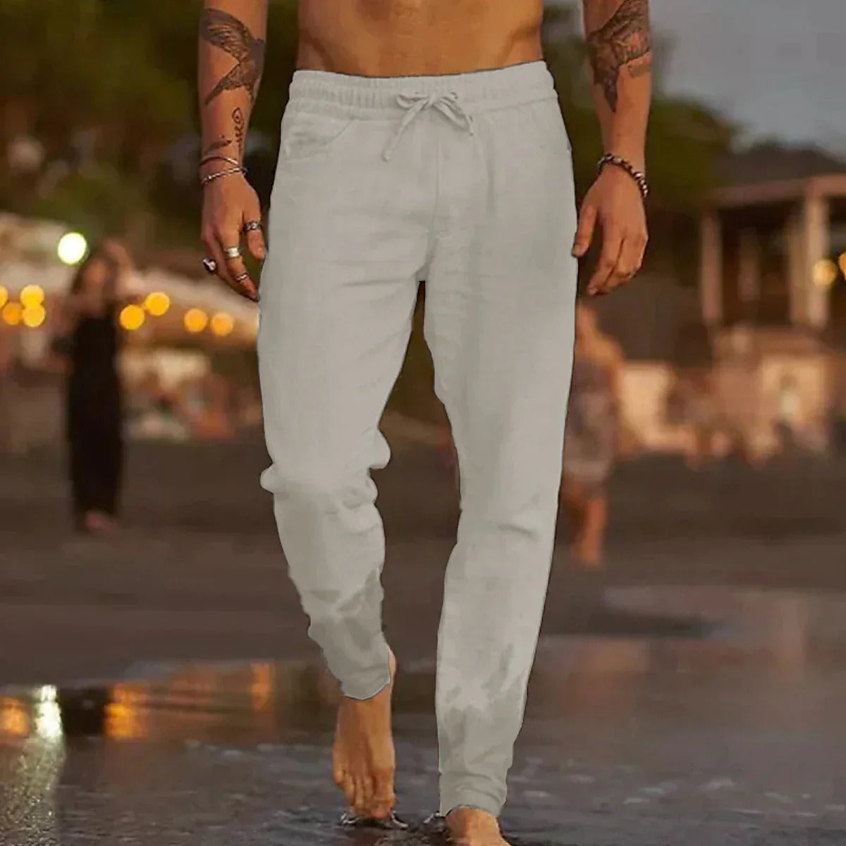 Stijlvolle Casual Linnen Broek voor Heren