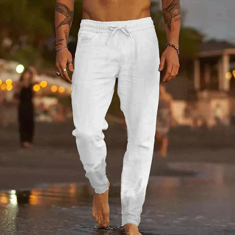 Stijlvolle Casual Linnen Broek voor Heren