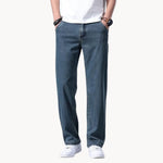 Jeans met regular fit en rechte pijp