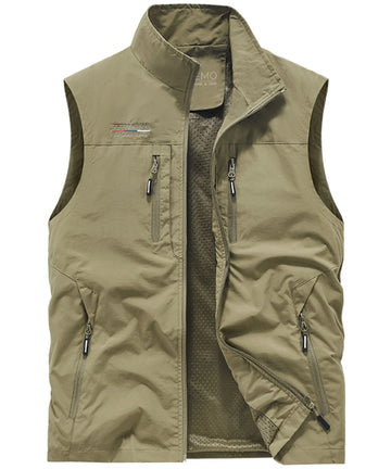 Bodywarmer met hoge kraag