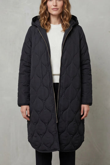 Gewatteerde parka met capuchon