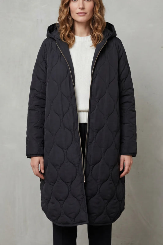 Gewatteerde parka met capuchon