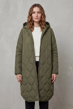 Gewatteerde parka met capuchon
