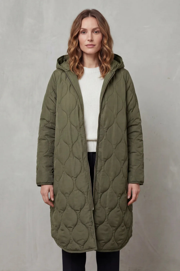 Gewatteerde parka met capuchon