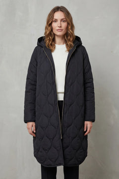 Gewatteerde parka met capuchon