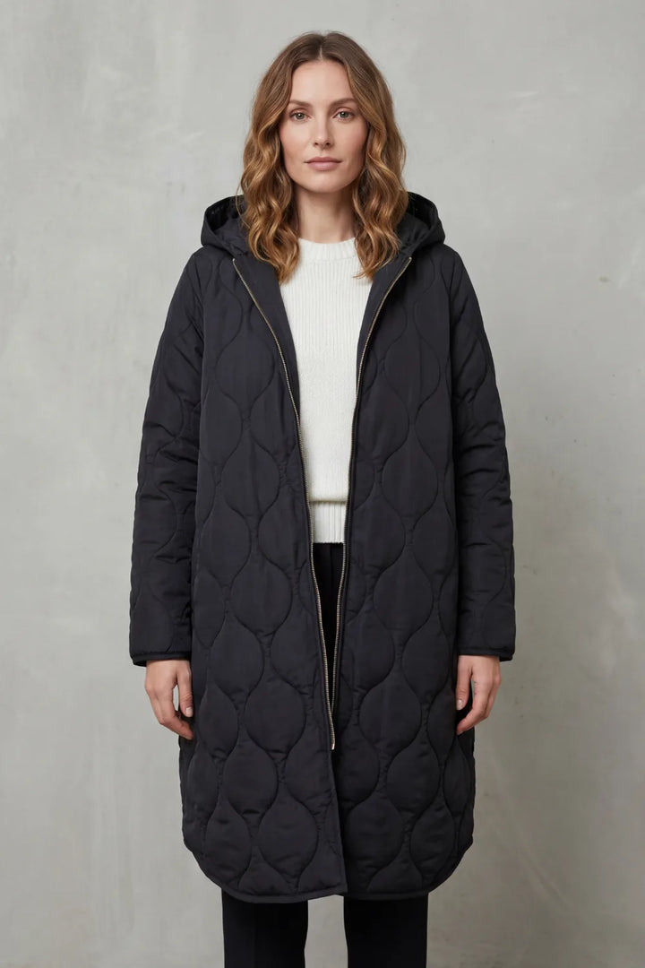 Gewatteerde parka met capuchon