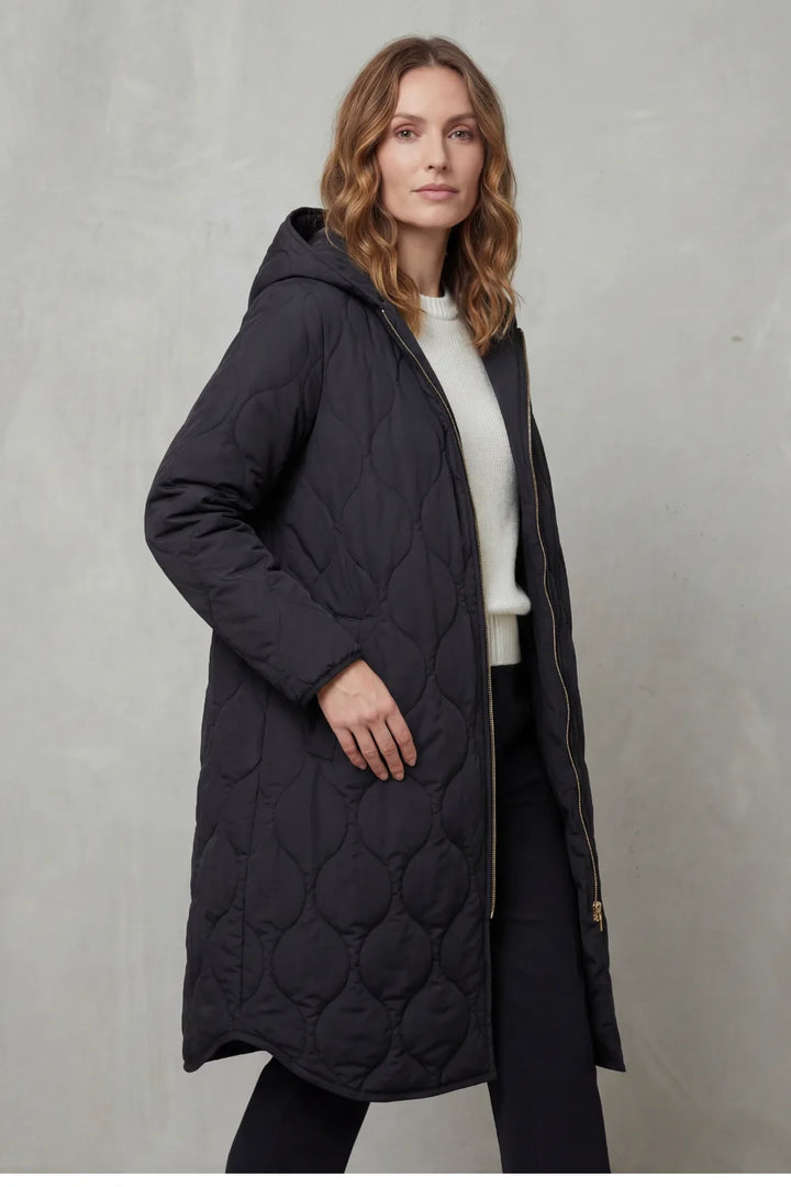 Gewatteerde parka met capuchon