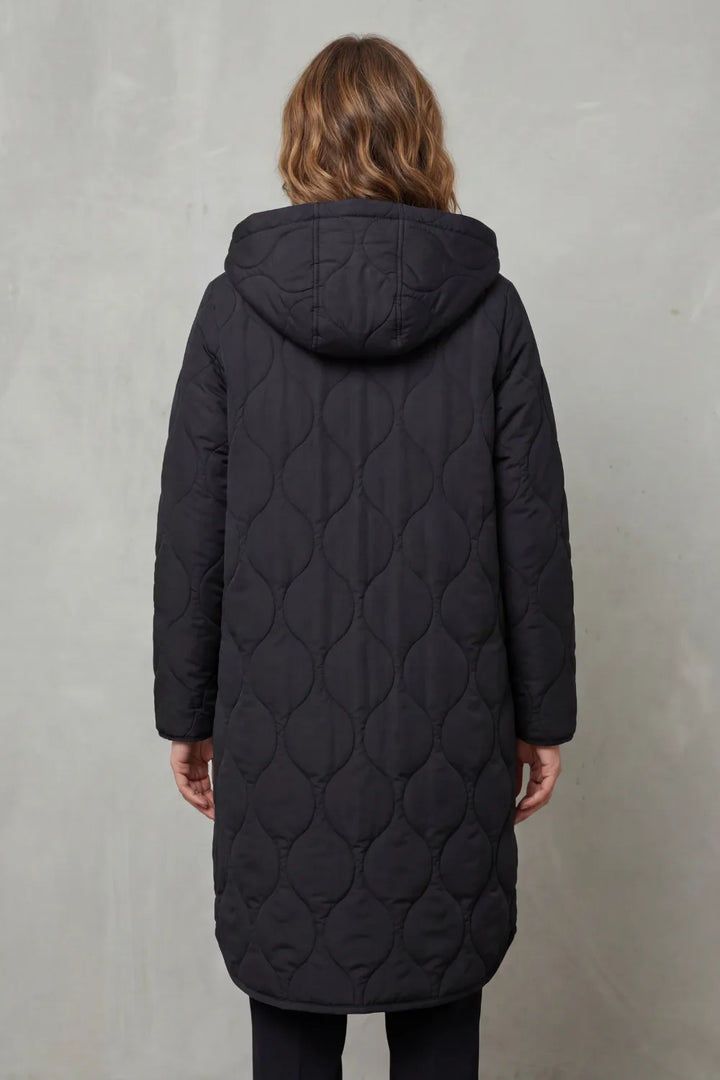 Gewatteerde parka met capuchon