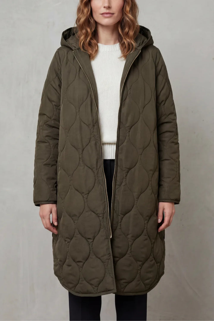 Gewatteerde parka met capuchon