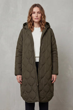 Gewatteerde parka met capuchon