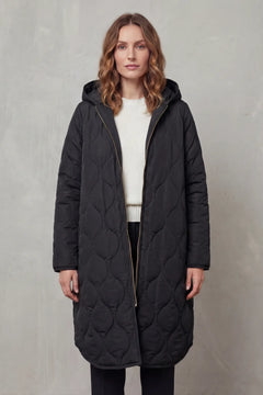 Gewatteerde parka met capuchon