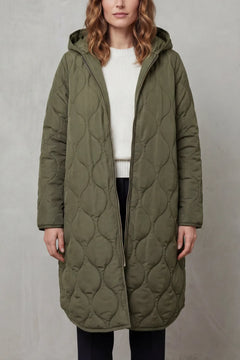Gewatteerde parka met capuchon