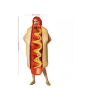 Kostuum met hotdog ontwerp en capuchon