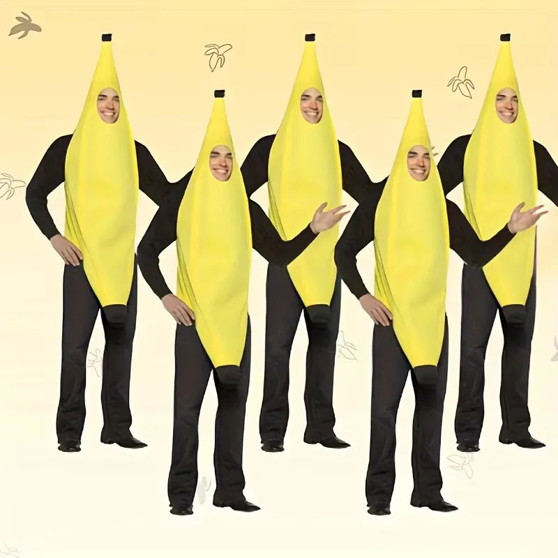 Kostuum volledig lichaam in felgeel polyester