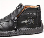 Laarzen met rits en rubberen zool