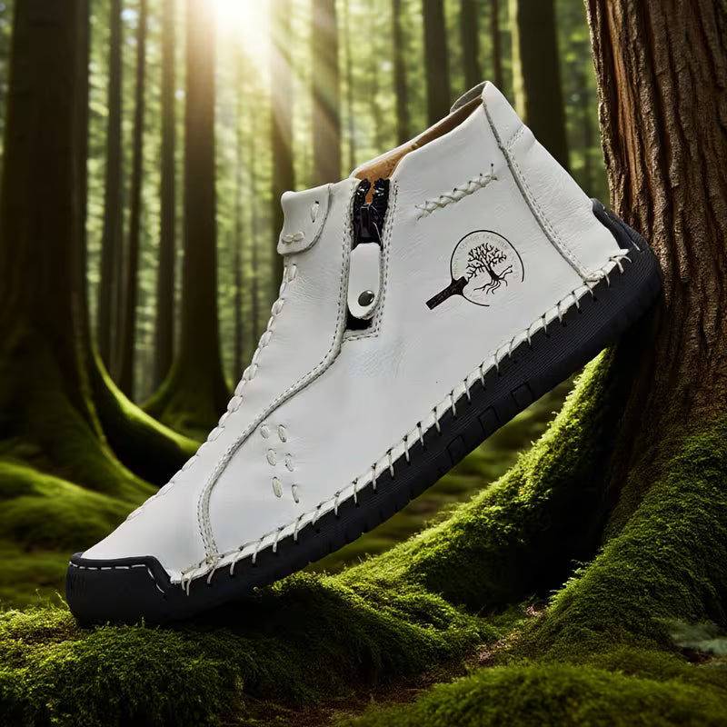 Laarzen met rits en rubberen zool