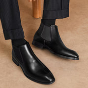 Laarzen met vierkante neus en elastische zijpanelen