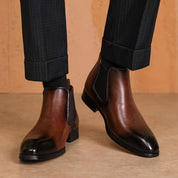 Laarzen met vierkante neus en elastische zijpanelen