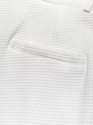 Lichte stof broek met rechte pijpen en zijzakken