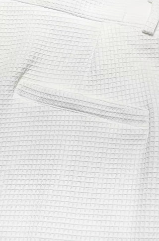 Lichte stof broek met rechte pijpen en zijzakken